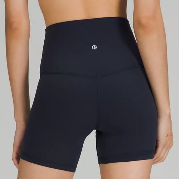 lululemon athletica Pants - lululemon Align™ Nulu Yoga Super-High-Rise Bike Short 6" Size 4 TRUE NAVY NWT